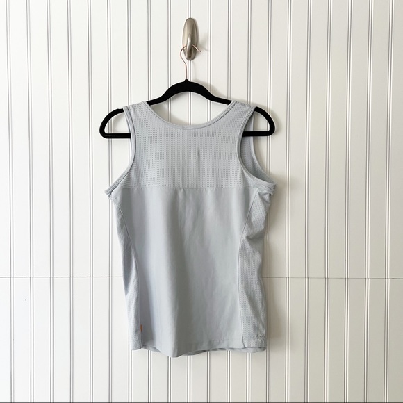 Lucy Activewear Light Blue Tank Top with Mesh - Picture 3 of 4